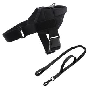 战术狗背心马甲尼龙防水胸背带中大型犬狗衣K9金毛德牧马犬遛狗绳