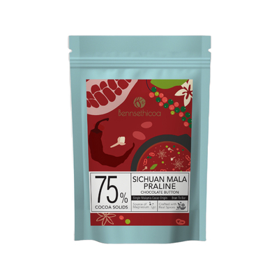 【天猫U先】Bennsethicoa安斯可纯可可脂麻辣进口黑巧克力65g