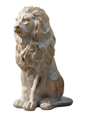 欧式狮子石雕摆件庭院门厅装饰摆