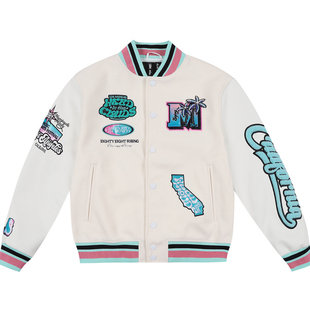 MEDMx88RISING美人鱼椰树林棒球服女美式潮牌宽松休闲外套男春秋