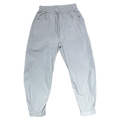 潮牌侧条纹拼接弯刀休闲裤