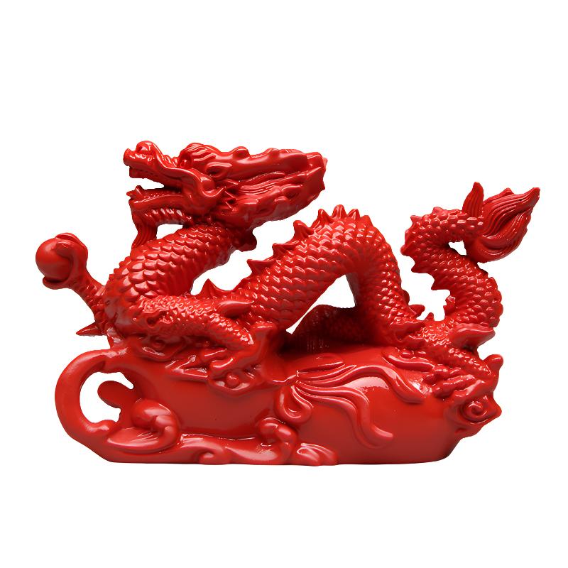 朱砂龙摆件风水火属性吉祥物