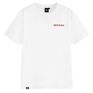 Dickies纯棉短袖女2026夏季新款小个子显瘦白色T恤透气百搭上衣1A