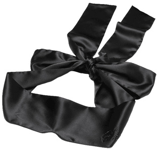 黑色性感绸带眼罩情调遮光绸缎蕾丝禁欲系束缚捆绑带蒙眼丝带眼带