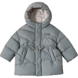 儿童羽绒服加厚中长款男童90白鸭绒宝宝中小童冬季新款22920