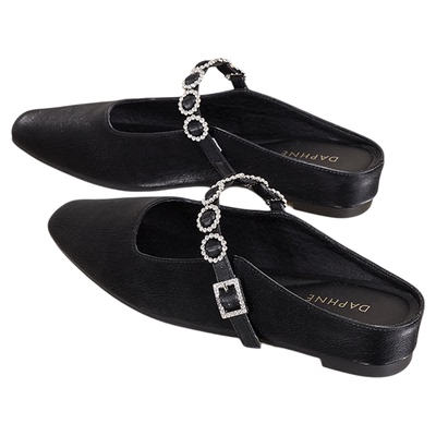 daphne平底仙女风穆勒鞋法式女鞋