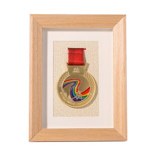 画框相框马拉松奖牌展示架实木收纳运动金牌体育奖章挂墙中空KEEP