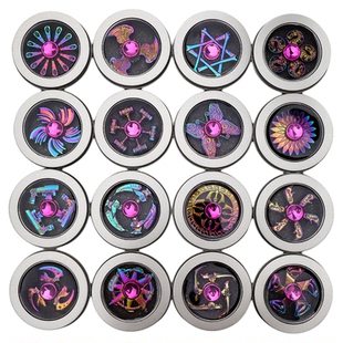 新款陀螺玩具旋转指尖陀螺金属盒装炫彩合金指间陀螺男孩玩具减压