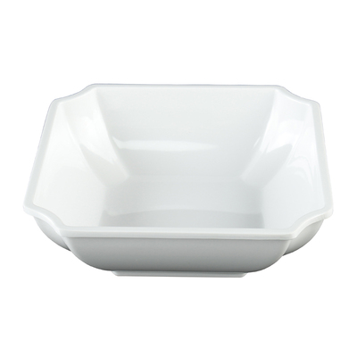 密胺8寸抗摔馄饨白色仿瓷碗