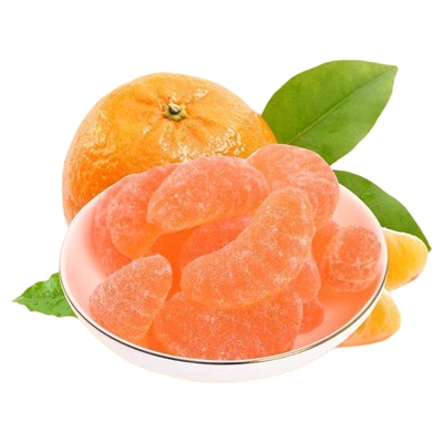 老式橘子味软糖瓣形桔子味糖果喜糖怀旧童年休闲零食新年货批发