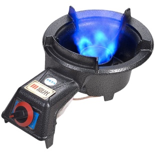 煤气灶单灶饭店商用液化气天燃气灶单眼台式老式节能猛火煤气炉头