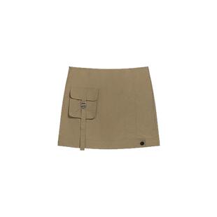 【特价款不退换】  ANNENONO 25早春新品 工装风贴袋合体短半裙