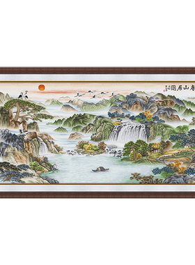 KS十字绣富春山居图山水风景