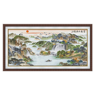 KS十字绣富春山居图山水风景
