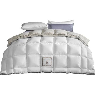 水星家纺95%白鹅绒抗菌羽绒被