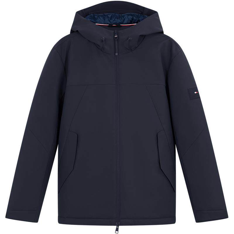 Tommy男装重磅肌理感连帽棉服