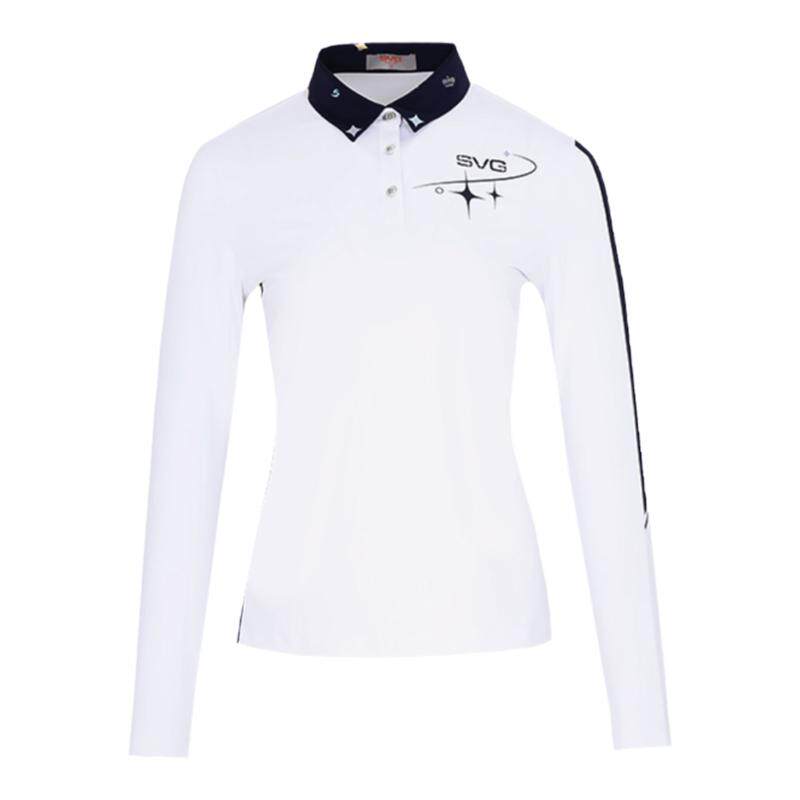 女士长袖SUNVIEWGOLF竹节棉面料