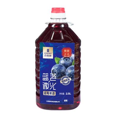 蓝莓桑葚原汁发酵无勾兑果酒11度