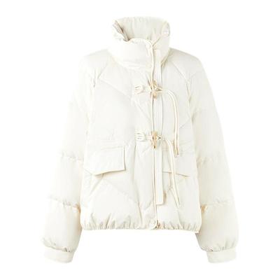 【90白鸭绒】秋水伊人新中式牛角扣羽绒服2025冬新款女装国风外套