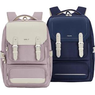 卡拉羊初高中生立体方包轻便防下坠减负书包男大容量双肩包女新款