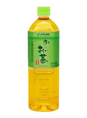 伊藤园官方原味绿茶900ml*12瓶