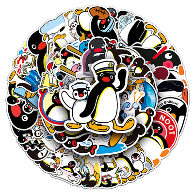 50张贴纸pingu防水装饰行李箱