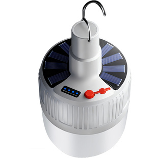 2025新款超亮充电LED太阳能灯泡家用夜市摆摊地摊照明备用应急灯