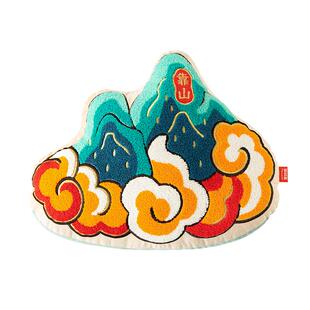 爱诗乐『靠山』敦煌抱枕摆件靠垫办公室沙发客厅腰靠枕生日送礼物