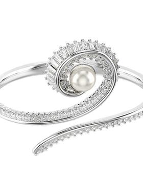 【明星同款】施华洛世奇Capsule音符手镯仿珍珠送礼物