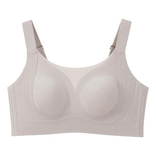 HR赫莲娜网纱透气兔耳朵杯大胸显小内衣薄款承托防下垂收副乳文胸