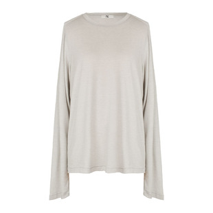 SEEKSIMPLE 呼吸感质料|宽松版型|肩袖结构设计长袖面膜T恤上衣