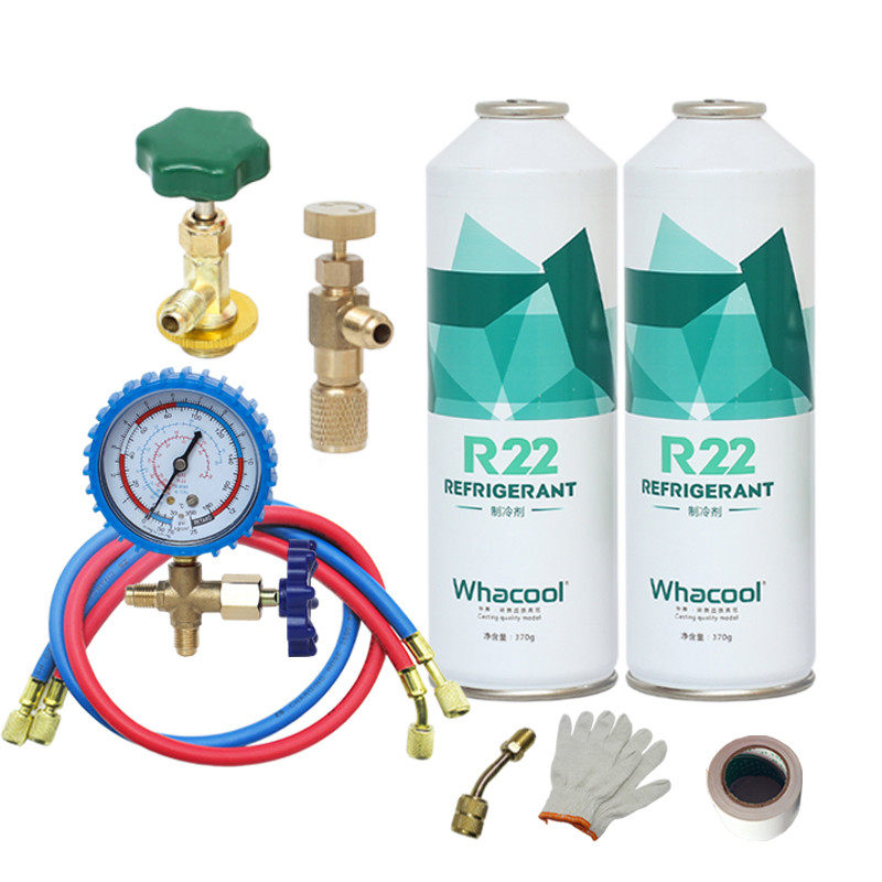 家用空调充补氟工具套装R22制冷剂R134a汽车加冰雪种冷媒表管包邮