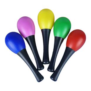 儿童声乐教具沙锤玩具专业塑胶沙蛋木质彩色沙球宝宝手抓球摇铃