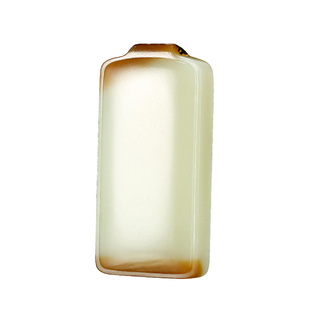 玉说和田玉平安牌吊坠男款玉坠糖青白玉无事牌天地糖玉佩玉石挂件