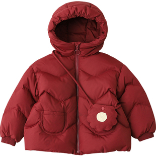 女童羽绒服中小童2025冬季新款宝宝羽绒服加厚1-3-6-8岁外套4203