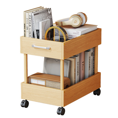 可移动书架桌下置物架