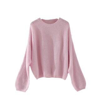 仙气十足~23秋冬长毛羊驼毛针织衫上衣温柔慵懒风宽松毛衣女