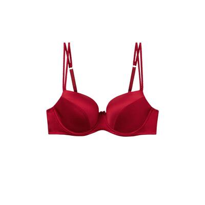 Intimissimi【新年礼物】SOFIA光面桑蚕丝红色聚拢内衣文胸RID92R