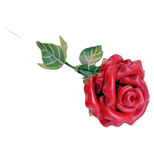 真皮不凋谢的花 北欧ins家居装饰牛皮摆件节日暖房新家礼物氛围感