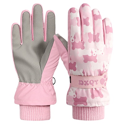 儿童滑雪手套冬季保暖加绒加厚