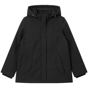 【新品】90%鹅绒BEANPOLE滨波25秋冬女工装风收腰零压轻暖羽绒服