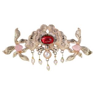 古风唐风古装宋制发簪发冠汉服敦煌原创舞蹈头饰套装儿童精致发钗