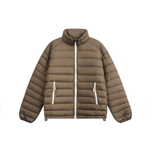 Dream made 90白鸭绒立领撞色排骨羽绒服男冬季加厚情侣内胆外套