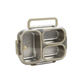 保温饭盒微波炉加热上班族不锈钢便当盒密封防串味大容量分格餐盘