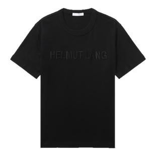IT HELMUT LANG女装合身短袖T恤新款基础休闲logo刺绣内搭0505XO
