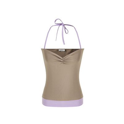 3.23上新Age of Ascent 撞色假两件两穿挂脖吊带