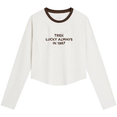 特步圆领卫衣长袖女士