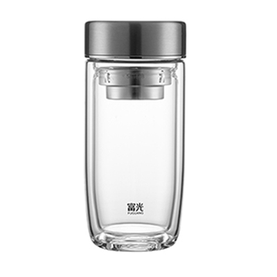 富光双层玻璃杯高档男士办公室