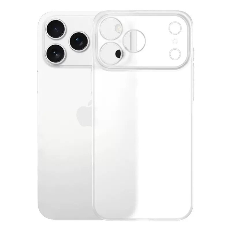 适用新款iPhone17promax超薄贴合一体磨砂硬手机壳16pro透明全包不发黄15pm裸感极简14透黑防指纹PC高