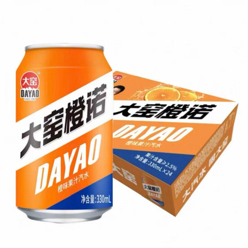 大窑嘉宾橙诺荔想凤梨果汁汽水